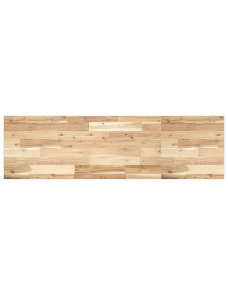 Piano per Tavolo 120x40x2cm Rettangolare Legno Massello Acacia