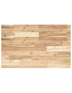 Piano da Bagno Non Trattato 80x50x2 cm Legno Massello di Acacia