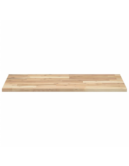 Piano da Bagno Non Trattato 80x50x2 cm Legno Massello di Acacia