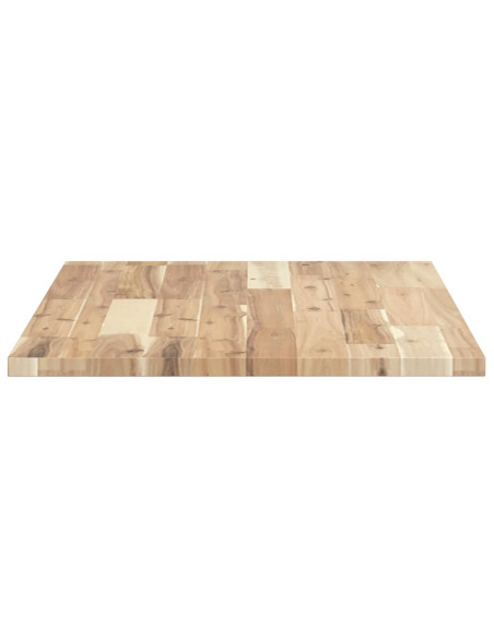 Piano da Bagno Non Trattato 80x50x2 cm Legno Massello di Acacia
