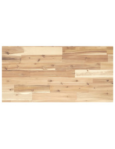 Piano da Bagno Non Trattato 100x40x2cm Legno Massello di Acacia