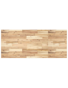 Piano da Bagno Non Trattato 120x60x2cm Legno Massello di Acacia