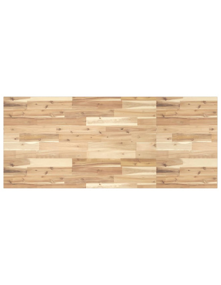 Piano da Bagno Non Trattato 120x60x2cm Legno Massello di Acacia