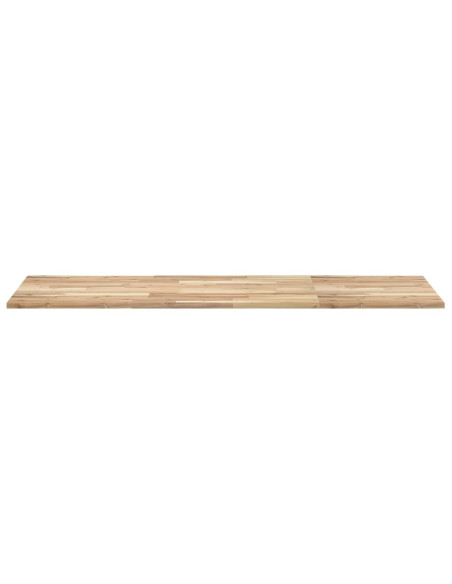 Piano da Bagno Non Trattato 120x60x2cm Legno Massello di Acacia
