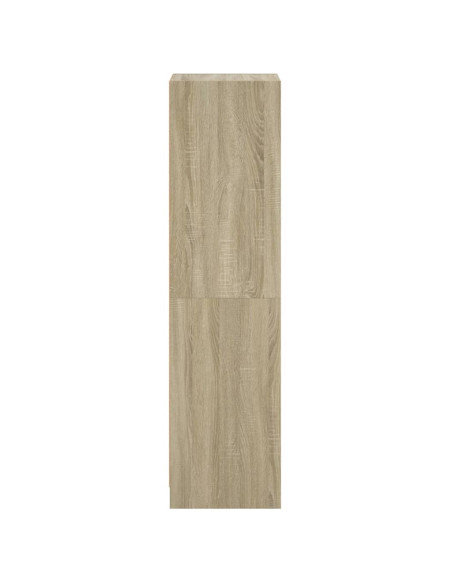 Credenza con Ante in Vetro Rovere Sonoma 35x37x142 cm