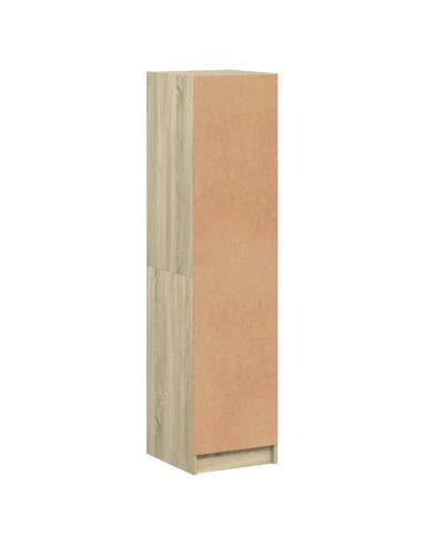 Credenza con Ante in Vetro Rovere Sonoma 35x37x142 cm