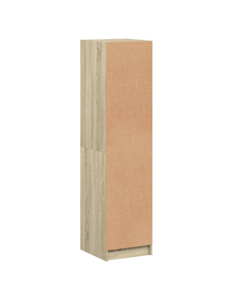 Credenza con Ante in Vetro Rovere Sonoma 35x37x142 cm