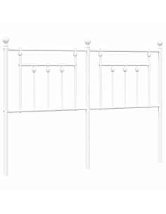 Testiera di Ricambio in Metallo Bianco 135 cm 2