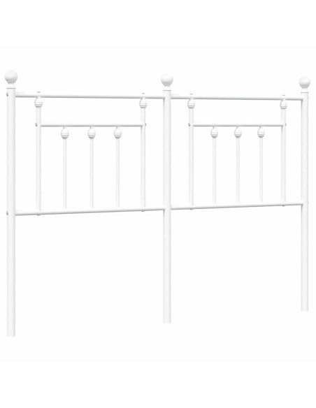 Testiera in Metallo Bianco 135 cm