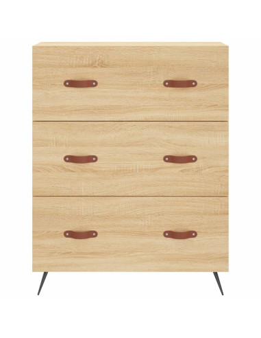 Credenza Rovere Sonoma 69,5x34x180 cm in Legno Multistrato