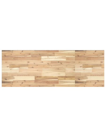 Piano da Bagno Non Trattato 140x50x2cm Legno Massello di Acacia