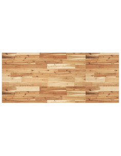 Piano da Bagno Finitura a Olio 120x60x2 cm in Legno di Acacia