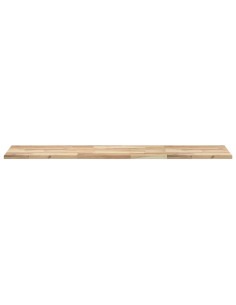 Piano da Bagno Non Trattato 120x40x2cm Legno Massello di Acacia 2