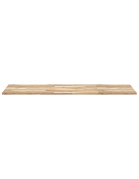 Piano da Bagno Non Trattato 140x60x2cm Legno Massello di Acacia