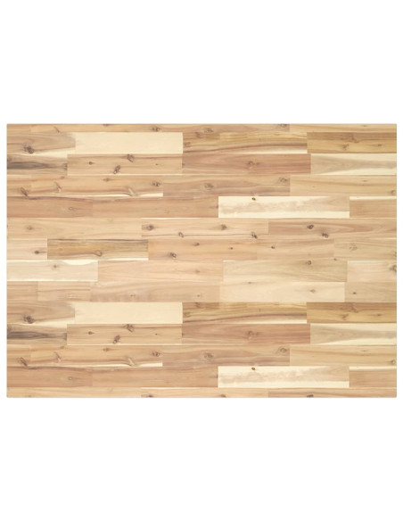 Piano Scrivania Non Trattato 120x70x2cm Legno Massello Acacia
