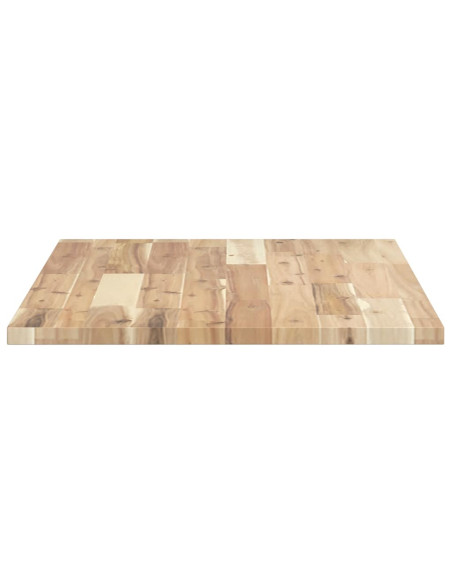 Piano Scrivania Non Trattato 80x50x2cm Legno Massello di Acacia