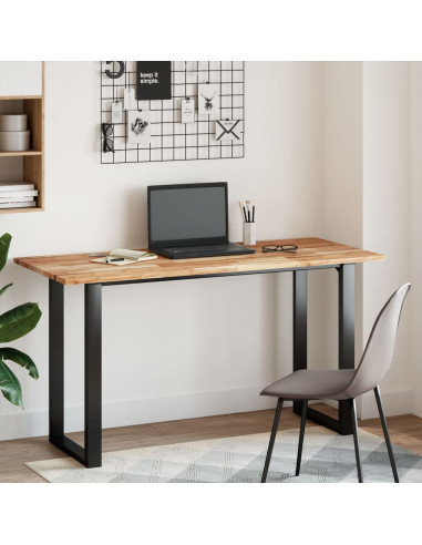 Piano Scrivania a Olio 120x60x2cm Legno Massello Acacia