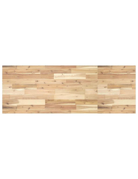 Piano Scrivania Non Trattato 140x50x2cm Legno Massello Acacia