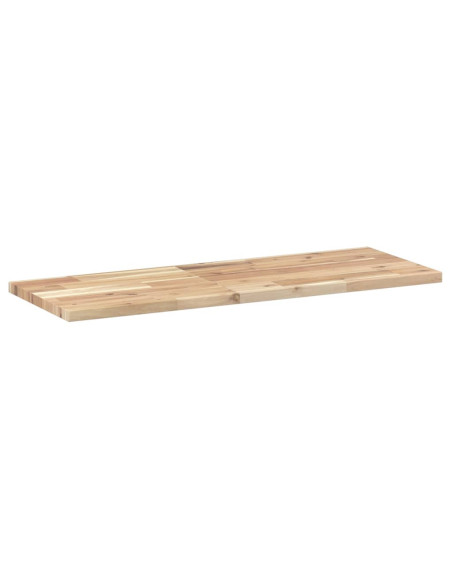 Ripiano a Parete 100x30x2 cm Legno Massello Acacia Non Trattato