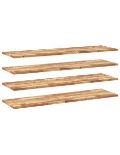 Mensole da Parete 4 pz 160x40x2 cm Legno Acacia Rifinito a Olio