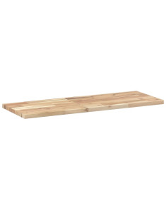 Mensole da Parete 2 pz 100x30x2 cm Legno Acacia Non Trattato 2