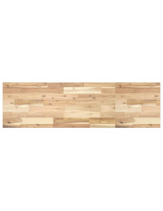 Ripiano a Parete 160x40x2 cm Legno Massello Acacia Non Trattato