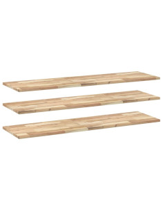 Mensole da Parete 3 pz 160x40x2 cm Legno Acacia Non Trattato