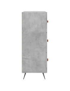 Credenza Grigio Cemento 69,5x34x90 cm in Legno Multistrato