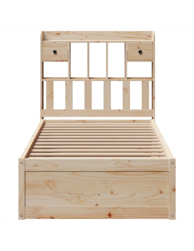 Giroletto senza Materasso 100x200 cm in Legno Massello di Pino