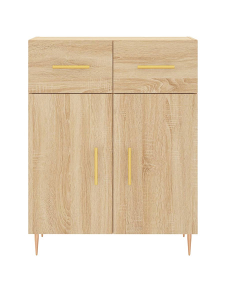 Credenza Rovere Sonoma 69,5x34x180 cm in Legno Multistrato