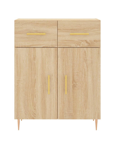 Credenza Rovere Sonoma 69,5x34x180 cm in Legno Multistrato