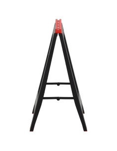 Cavalletti da Lavoro 2 pz Nero e Rosso in Polipropilene 350 kg