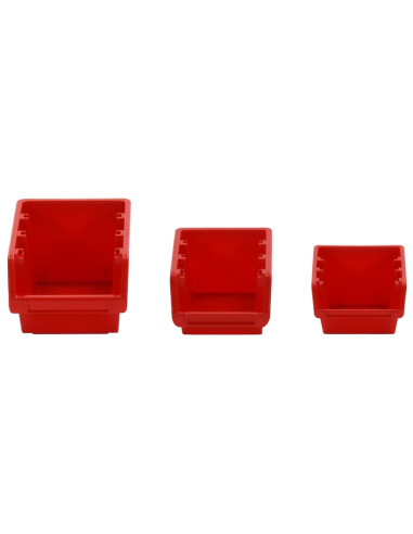 Set da Officina 26 pz Rosso e Nero 77x39 cm in Polipropilene