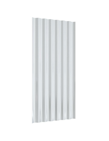 Pannelli Tetto 12pz Acciaio Verniciato a Polvere Verde 80x36 cm