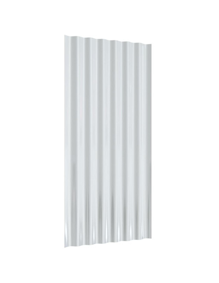 Pannelli Tetto 12pz Acciaio Verniciato a Polvere Verde 80x36 cm