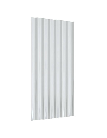 Pannelli Tetto 12 pz Acciaio Verniciato Polvere Antracite 80x36