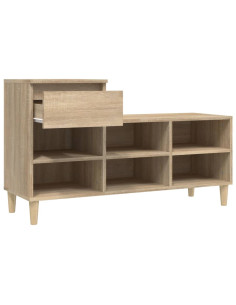 Scarpiera Rovere Sonoma 102x36x60 cm in Legno Multistrato