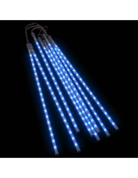 Luci Meteoriche 8 pz 50cm Blu 288 LED Interni Esterni