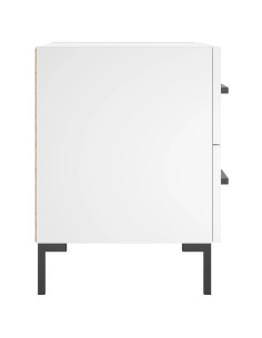 Comodino Bianco 40x35x47,5 cm in Legno Multistrato