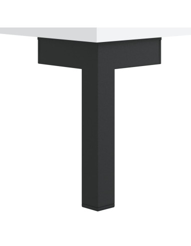 Comodino Bianco 40x35x47,5 cm in Legno Multistrato