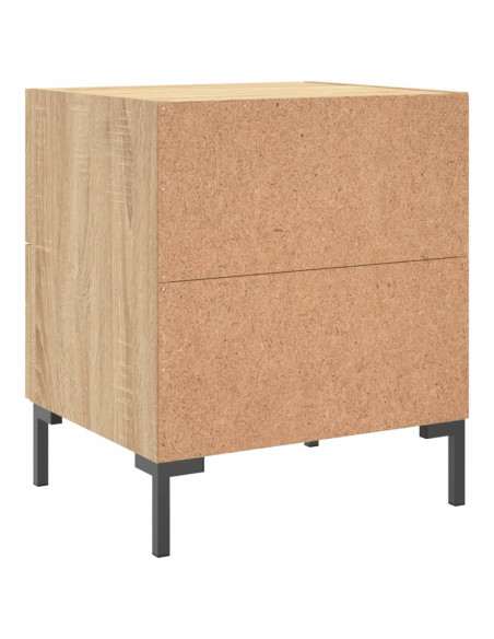Comodino Rovere Sonoma 40x35x47,5 cm in Legno Multistrato