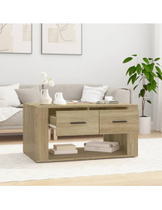 Tavolino da Salotto Rovere Sonoma 80x50x40 cm Legno Multistrato 2