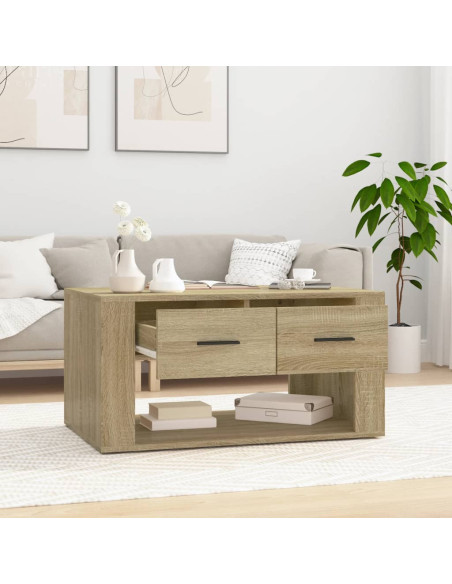 Tavolino da Salotto Rovere Sonoma 80x50x40 cm Legno Multistrato