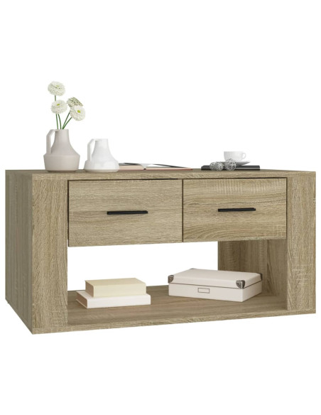 Tavolino da Salotto Rovere Sonoma 80x50x40 cm Legno Multistrato