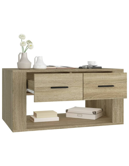 Tavolino da Salotto Rovere Sonoma 80x50x40 cm Legno Multistrato
