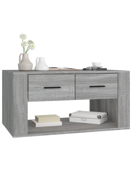 Tavolino da Salotto Grigio Sonoma 80x50x40 cm Legno Multistrato