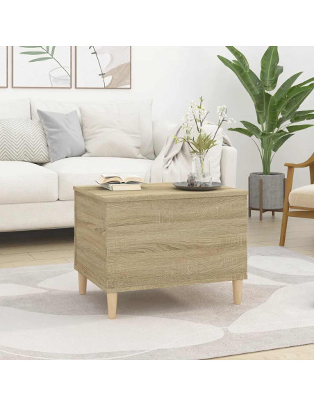 Tavolino Salotto Rovere Sonoma 60x44,5x45 cm Legno Multistrato
