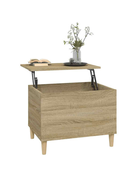 Tavolino Salotto Rovere Sonoma 60x44,5x45 cm Legno Multistrato