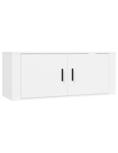 Set di Mobili Porta TV 7 pz Bianco in Legno Multistrato