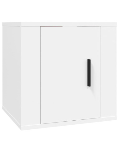 Set di Mobili Porta TV 7 pz Bianco in Legno Multistrato